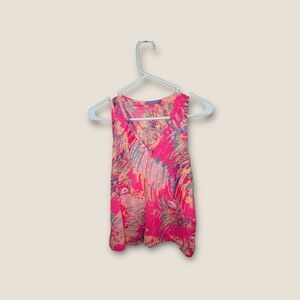 Lilly Pulitzer Jaylynne Tank Top T-Shirt Never Been Betta V neck XXS